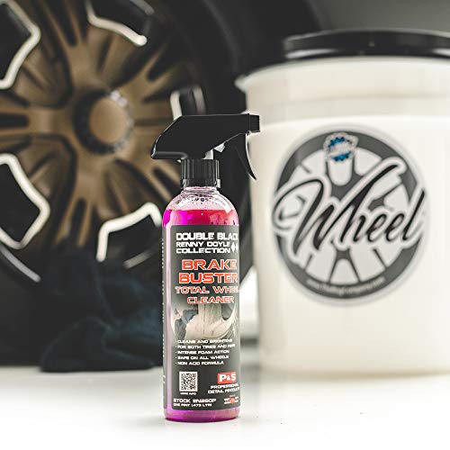 P & S PROFESSIONAL DETAIL PRODUCTS - Brake Buster Wheel and Tire Cleaner - Non-Acid Formula Safe For All Wheel Types, Removes Brake Dust, Oil, Dirt, Light Corrosion (1 Pint)