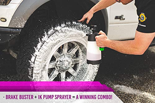 P & S PROFESSIONAL DETAIL PRODUCTS - Brake Buster Wheel and Tire Cleaner - Non-Acid Formula Safe For All Wheel Types, Removes Brake Dust, Oil, Dirt, Light Corrosion (1 Pint)