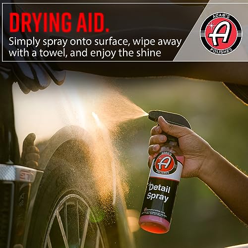 Adam's Polishes Detail Spray - Quick Waterless Detailer Spray For Car Detailing | Polisher Clay Bar & Car Wax Boosting Tech | Add Shine Gloss Depth Paint | Car Wash Kit & Dust Remover (Gallon)