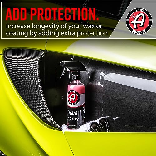 Adam's Polishes Detail Spray - Quick Waterless Detailer Spray For Car Detailing | Polisher Clay Bar & Car Wax Boosting Tech | Add Shine Gloss Depth Paint | Car Wash Kit & Dust Remover (Gallon)