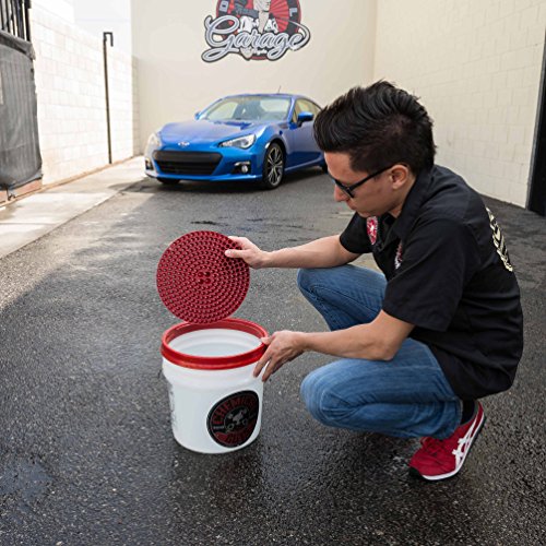 Chemical Guys DIRTTRAP02 Cyclone Dirt Trap Car Wash Bucket Insert Car Wash Filter Removes Dirt and Debris While You Wash (Red) 12" Diameter Great For Washing Cars, Trucks, SUVs, RVs & More