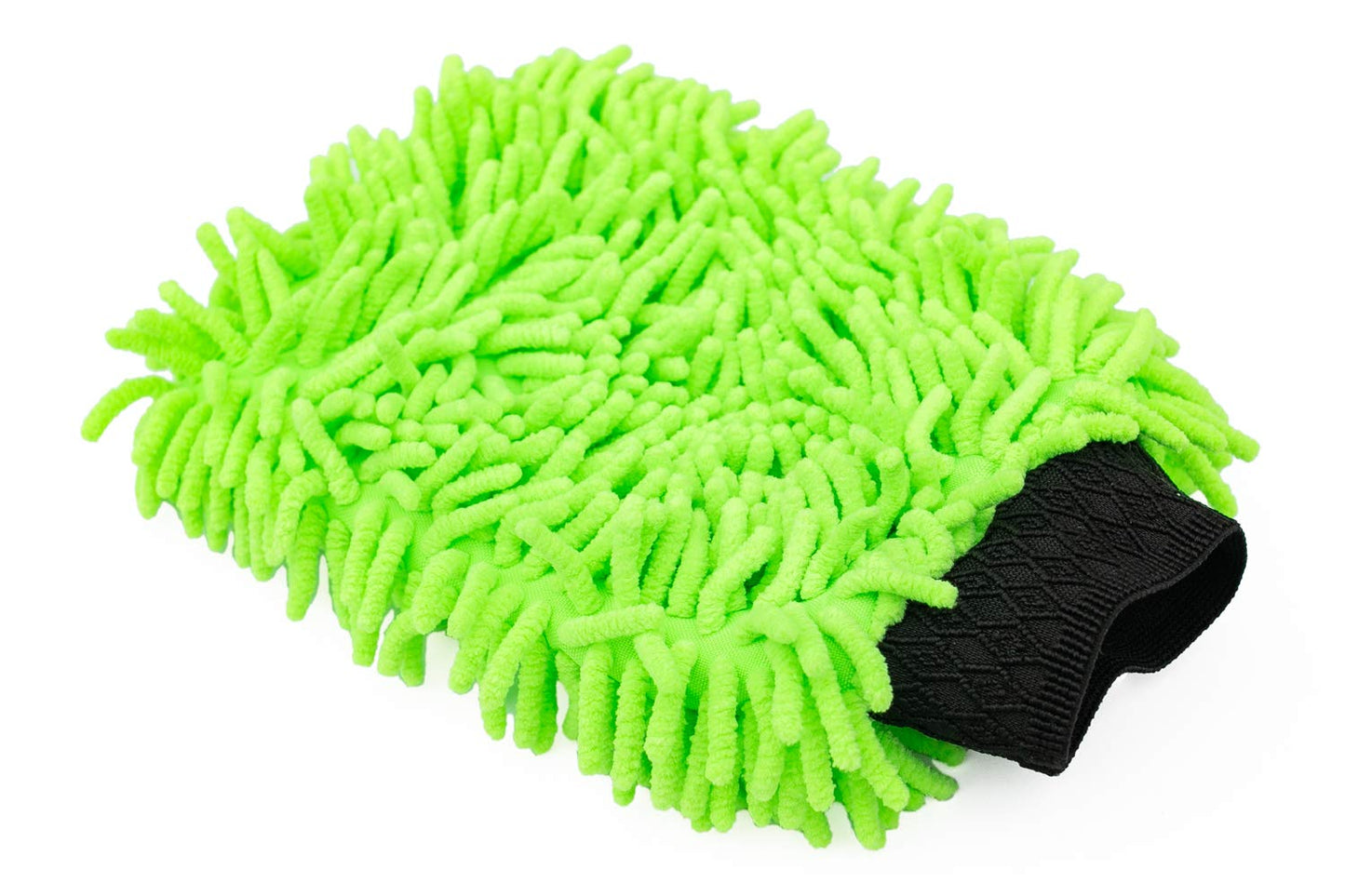 The Rag Company - Premium Chenille Microfiber Knobby Wash Mitts - Perfect for Car Washing and Detailing; Scratch-Free, Lint-Free, Double-Sided, Plush, and Absorbent; Lime Green + Blue (2-Pack)